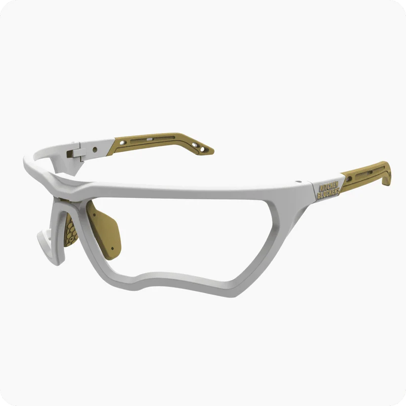 Kitchen Blockers Pickleball Eyewear White (Slimfit)