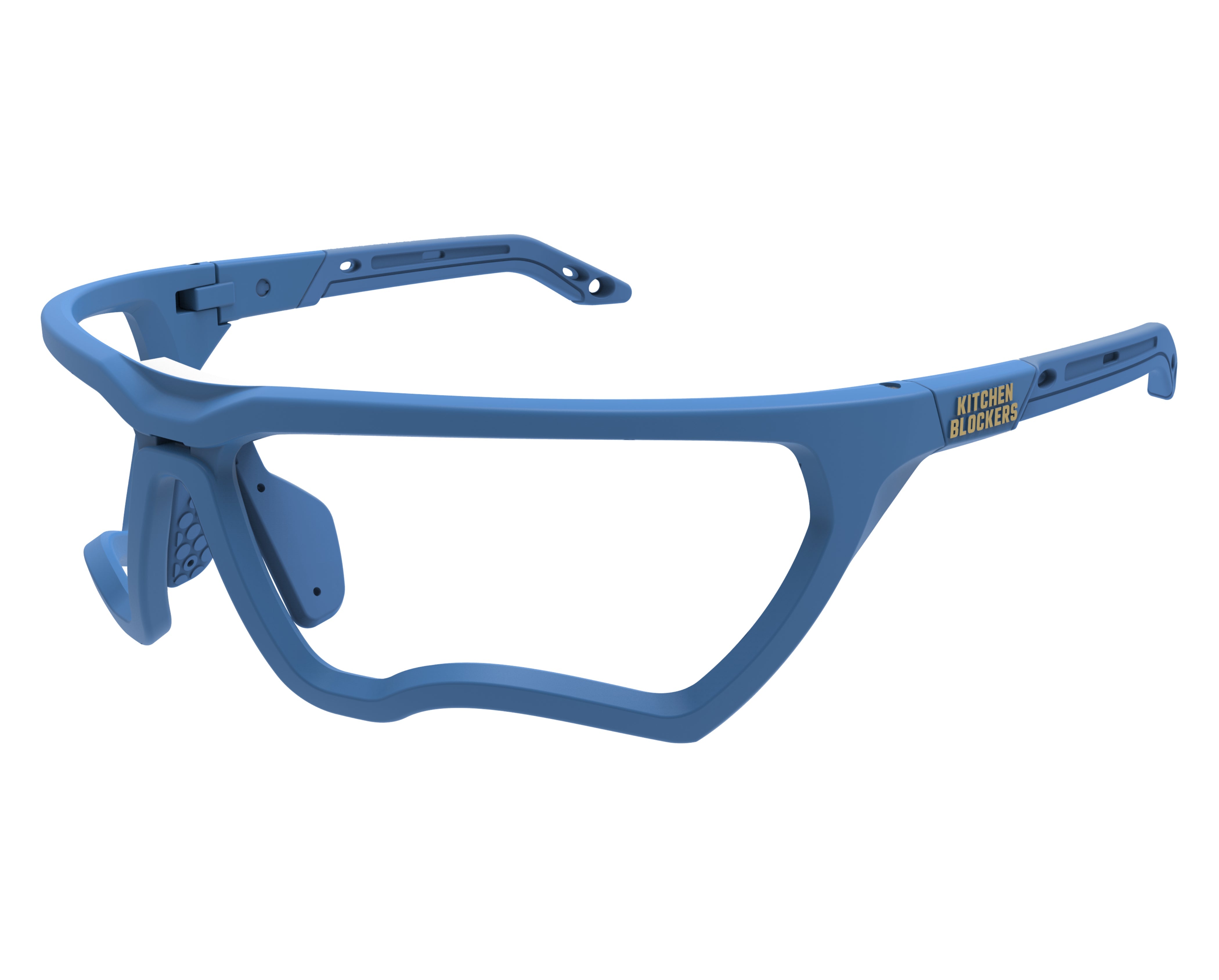 Kitchen Blockers lens-free pickleball eyewear blue