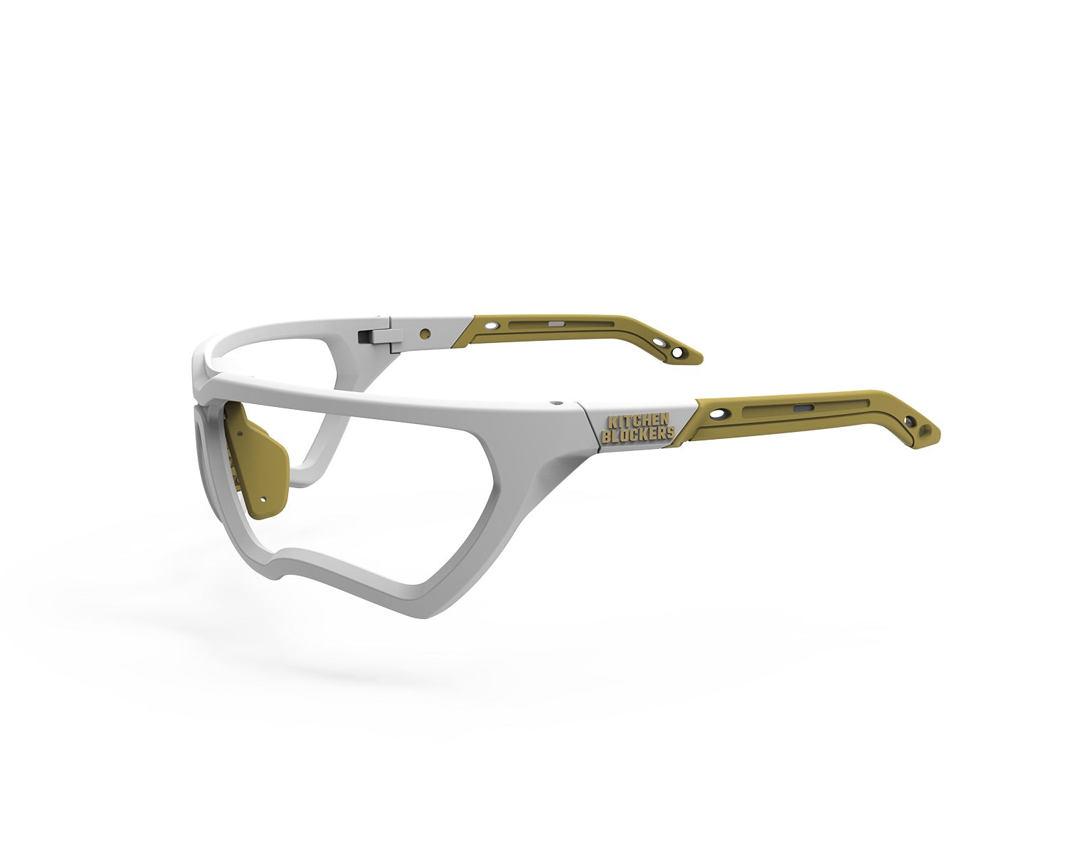 Kitchen Blockers lens-free pickleball eyewear white