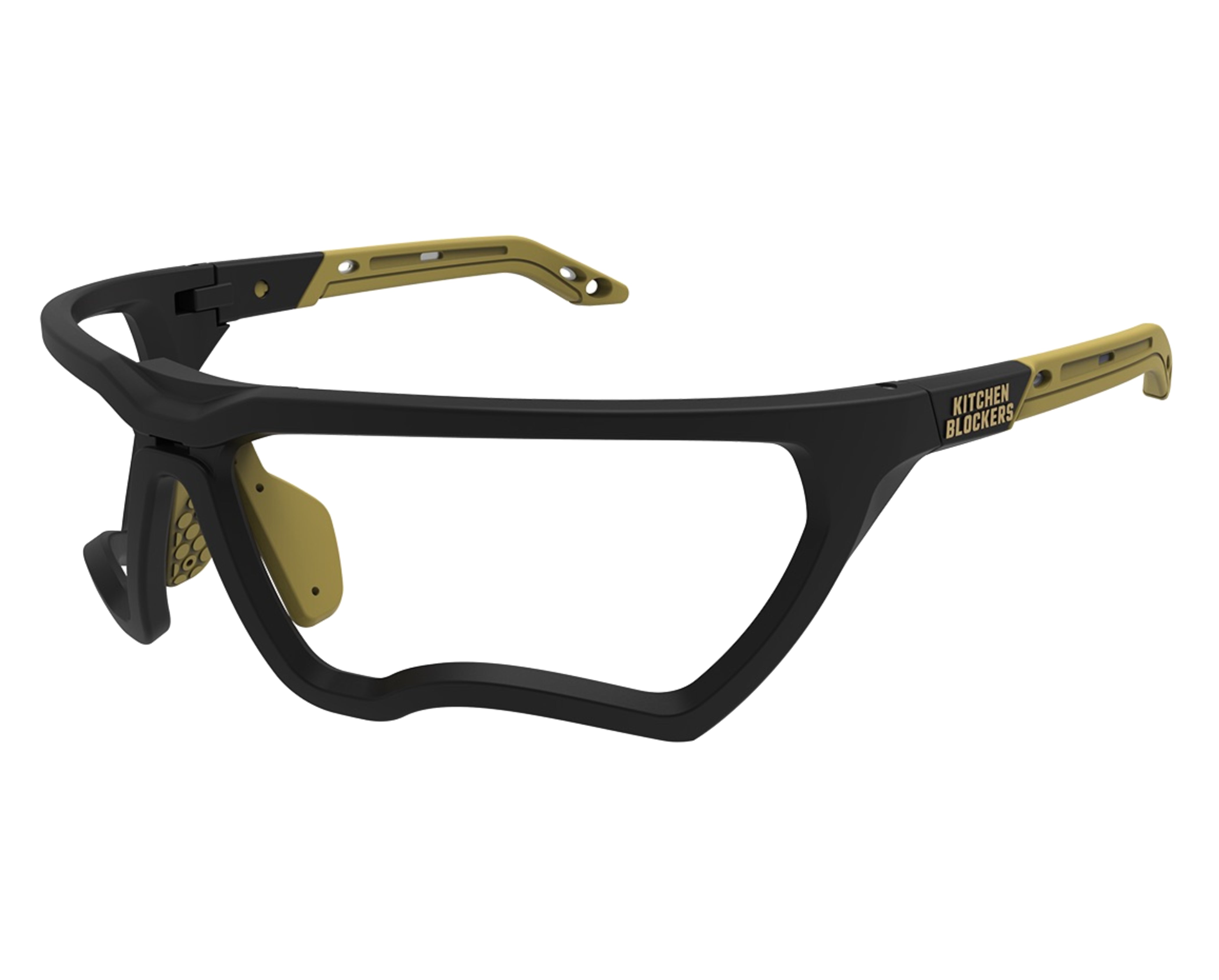 Kitchen Blockers lens-free pickleball eyewear black