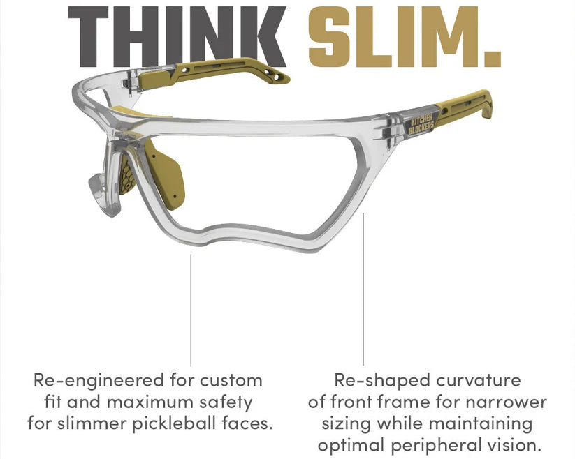 Kitchen Blockers Pickleball Eyewear Clear (Slimfit)