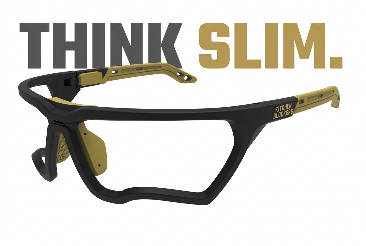 Kitchen Blockers Pickleball Eyewear Black (Slimfit)